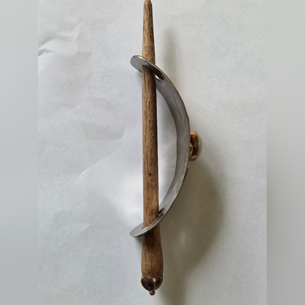 Moonstone Hairclip With Copper, Brass & Stainless Trio, Handcarved & Forged - Picture 2 of 7
